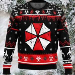 Umbrella Co. Resident Evil Ugly Christmas Sweater Umbrella Co. Resident Evil Ugly Christmas Sweater