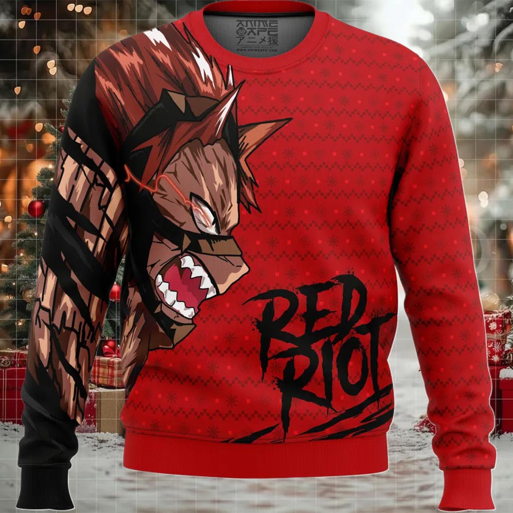 Unbreakable Red Riot My Hero Academia Ugly Christmas Sweater