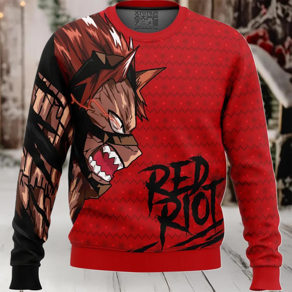 Unbreakable Red Riot My Hero Academia Ugly Christmas Sweater Unbreakable Red Riot My Hero Academia Ugly Christmas Sweater