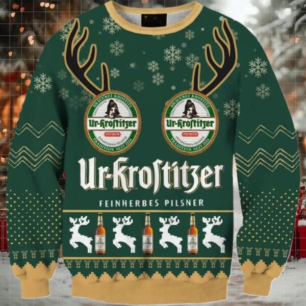 Ur Krostitzer Christmas Reindeer Ugly Sweater