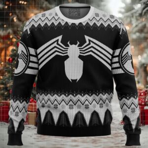 Venom Marvel Venom Symbol Ugly Christmas Sweater