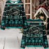 Deck The Hall Santa With Bowling Ball Ugly Sweater Christmas