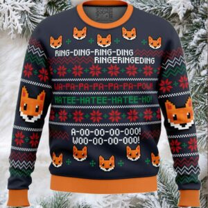 What does the Fox say_ Christmas Sweater What does the Fox say_ Christmas Sweater