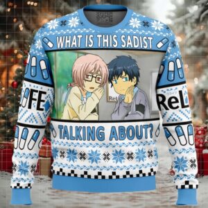 What is this Sadist Talking About Relife Ugly Christmas Sweater What is this Sadist Talking About Relife Ugly Christmas Sweater