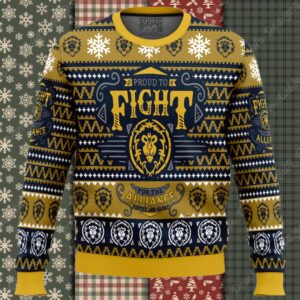 World Of Warcraft Fight for Alliance Ugly Christmas Sweater