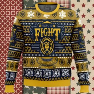 World Of Warcraft Fight for Alliance Ugly Christmas Sweater