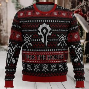 World Of Warcraft For The Horde Ugly Christmas Sweater