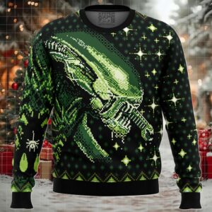 Xenomorph Alien Ugly Christmas Sweater