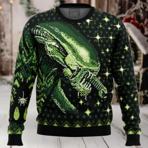 Xenomorph Alien Ugly Christmas Sweater