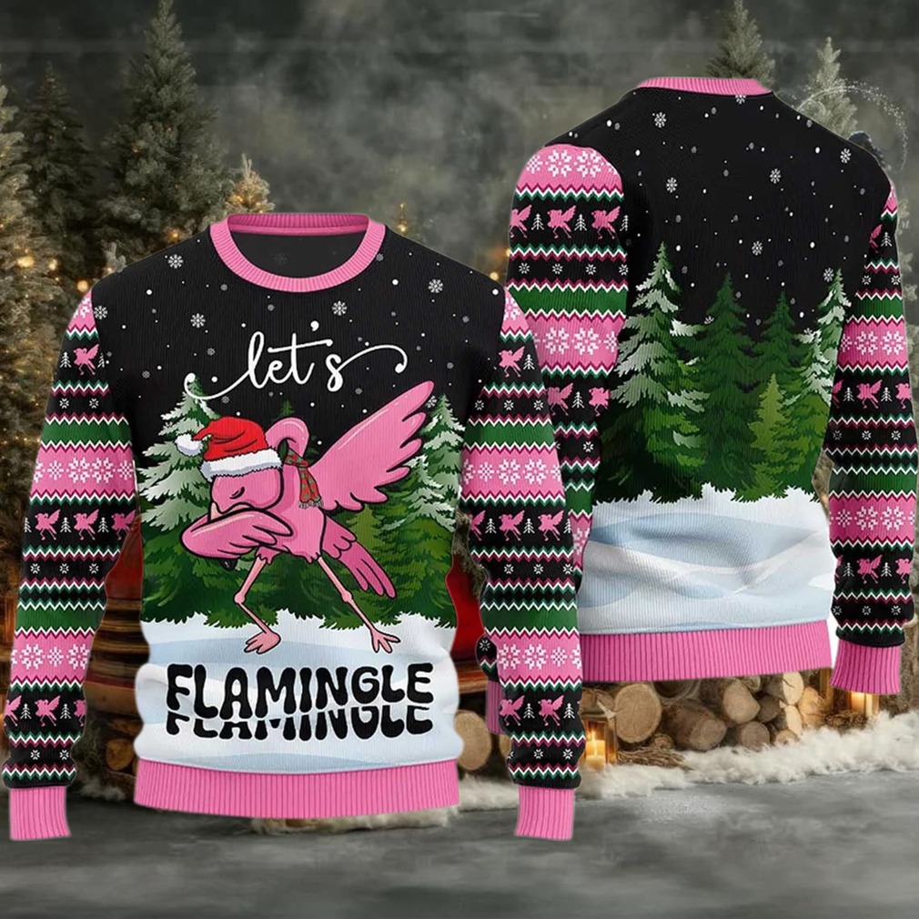 2025 Let’s Flamingle Ugly Christmas Sweater