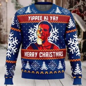 Yippee Ki Yay Die Hard Ugly Christmas Sweater