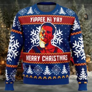 Yippee Ki Yay Die Hard Ugly Christmas Sweater