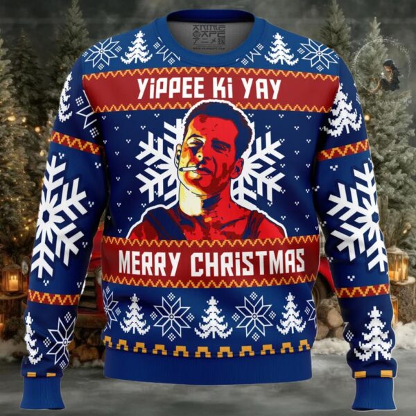 Yippee Ki Yay Die Hard Ugly Christmas Sweater