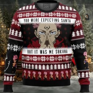 You Were Expecting Santa Sukuna Jujutsu Kaisen Ugly Christmas Sweater