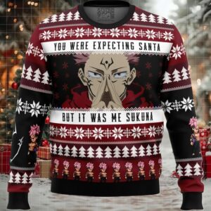 You Were Expecting Santa Sukuna Jujutsu Kaisen Ugly Christmas Sweater