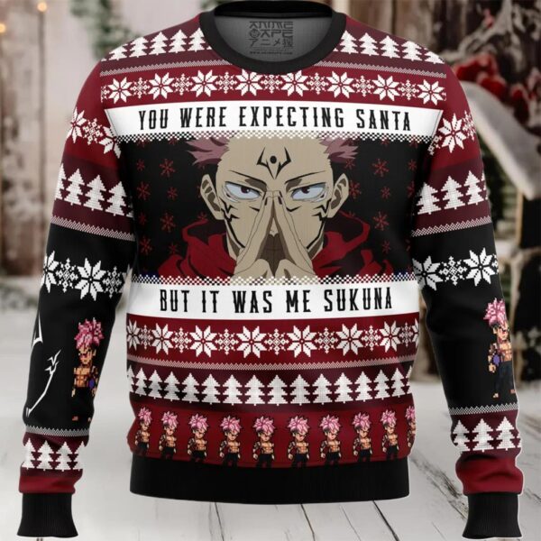 You Were Expecting Santa Sukuna Jujutsu Kaisen Ugly Christmas Sweater