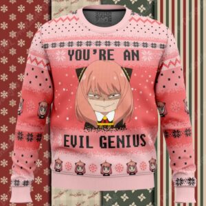 You’re An Evil Genius Spy X Family Ugly Christmas Sweater