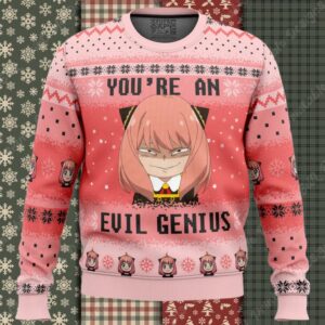 You’re An Evil Genius Spy X Family Ugly Christmas Sweater