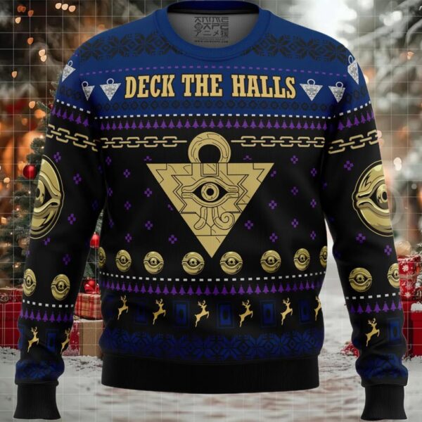 Yugioh Deck the Halls Ugly Christmas Sweater