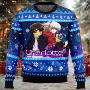 Yuu And Nao Charlotte Ugly Christmas Sweater Yuu And Nao Charlotte Ugly Christmas Sweater