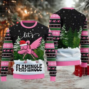 2025 Let’s Flamingle Ugly Christmas Sweater