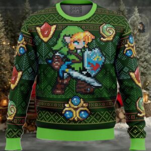 Zelda Link Green Ugly Christmas Sweater