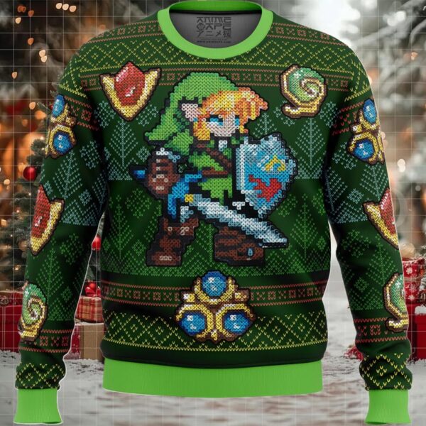 Zelda Link Green Ugly Christmas Sweater