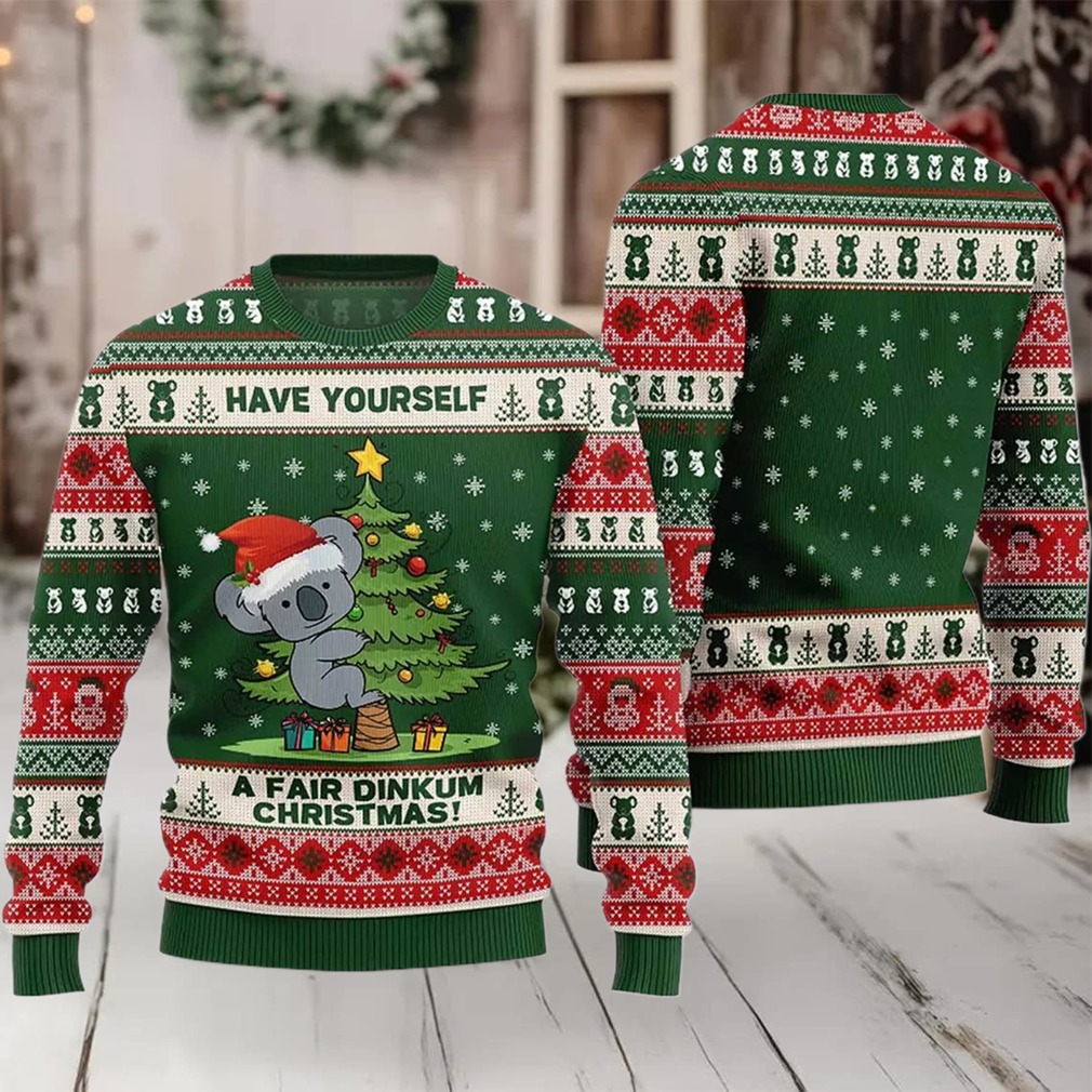 2025 Koala Have Yourself A Fair Dinkum Christmas Ugly Sweater