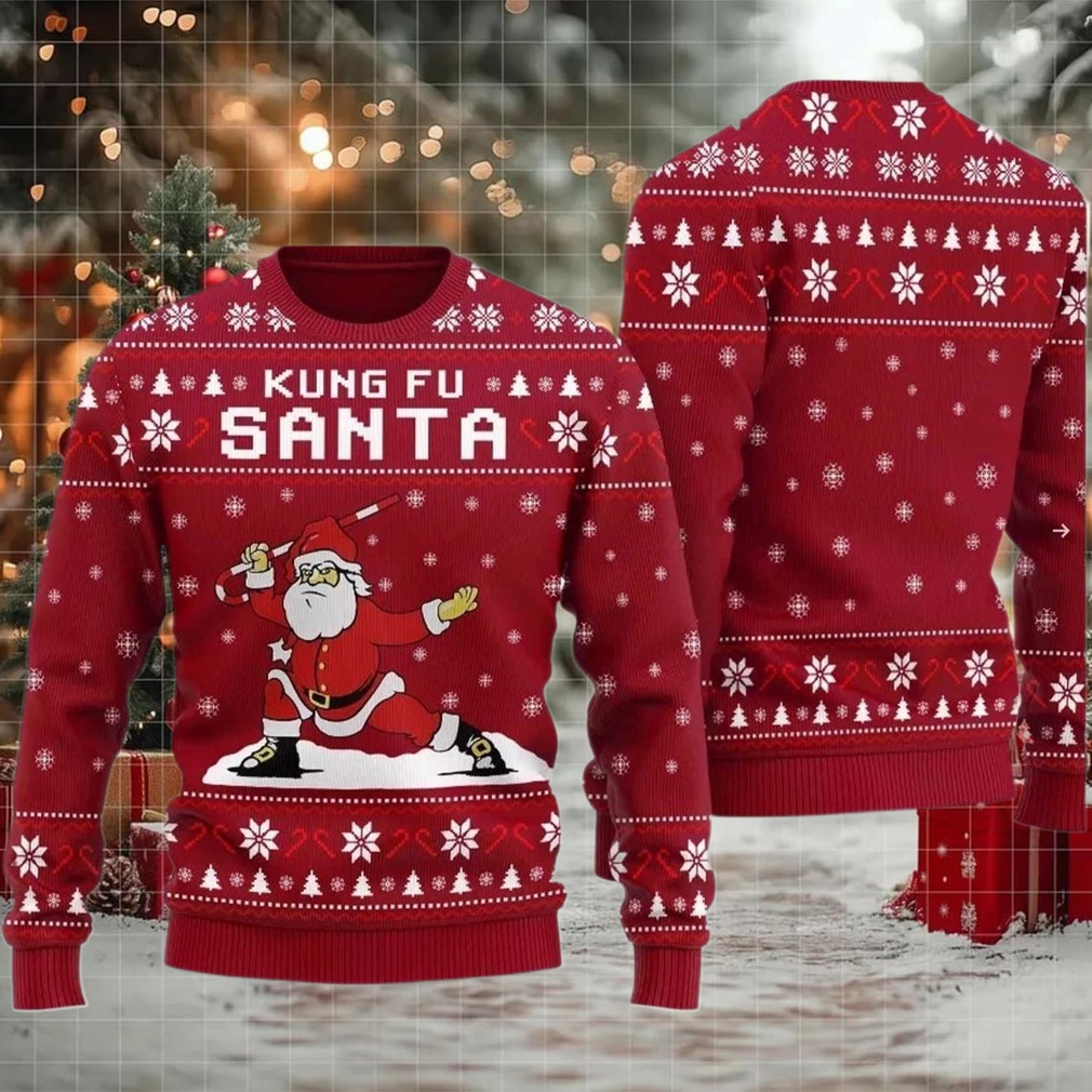 2025 Kungfu Panda Santa Ugly Chritsmas Sweater