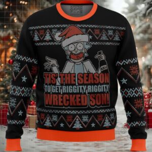 Rick and Morty Tis The Season Ugly Christmas Sweater