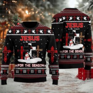 2025 Jesus The Reason for The Season Ugly Christmas Sweater