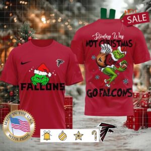 Atlanta Falcons NFL Grinch Dr. Seuss Stealing Wins Not Christmas Shirt