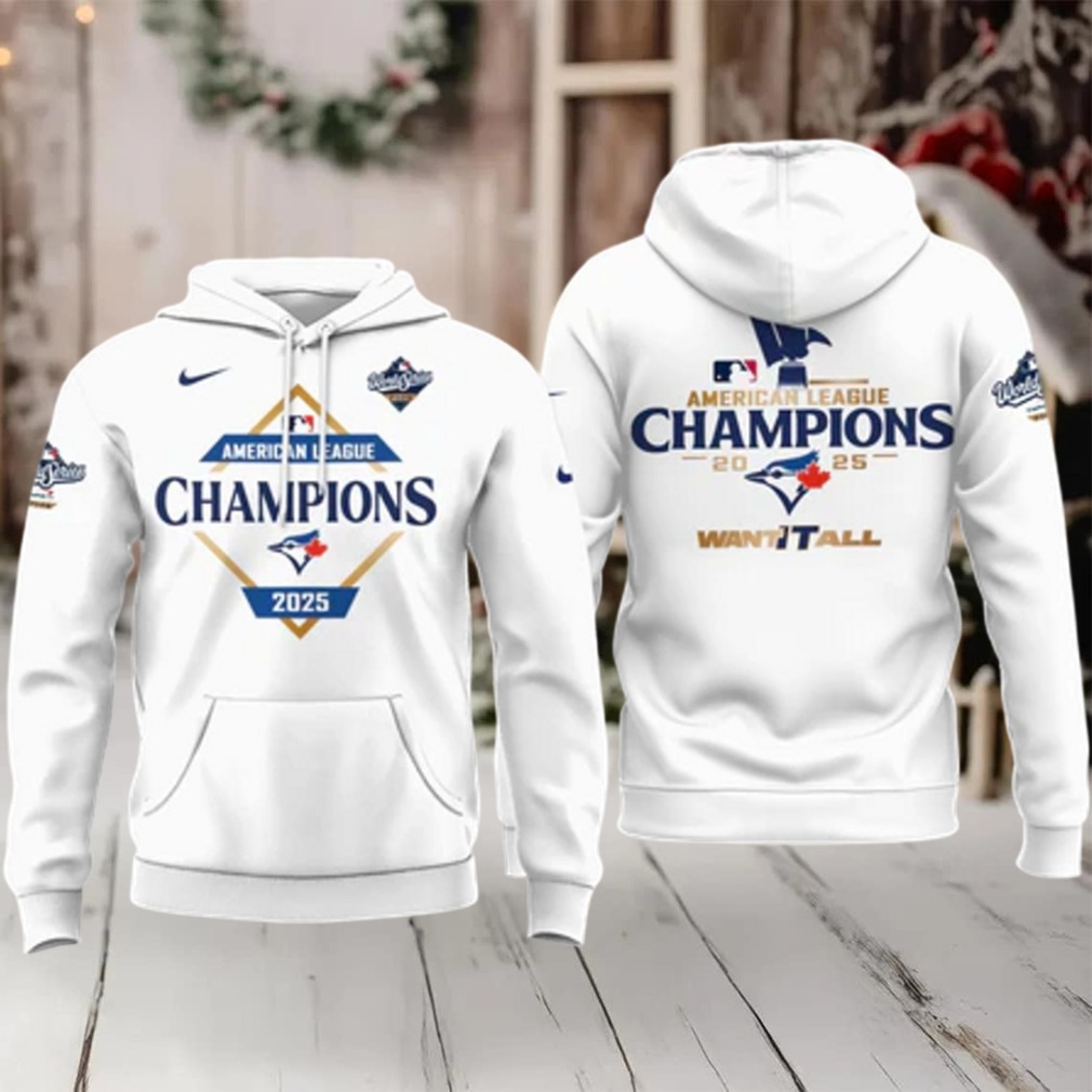2025 American League Champions Toronto Blue Jay Hoodie – White