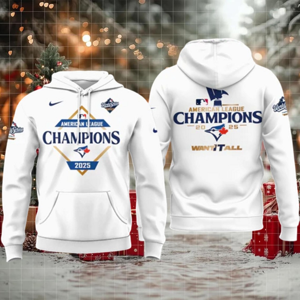 2025 American League Champions Toronto Blue Jay Hoodie – White