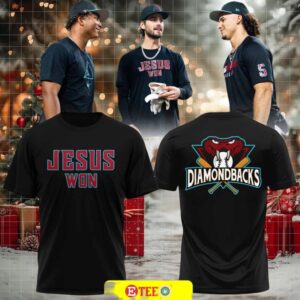 2025 Jesus Won x Arizona Diamondbacks Spirit 2 sided t shirt