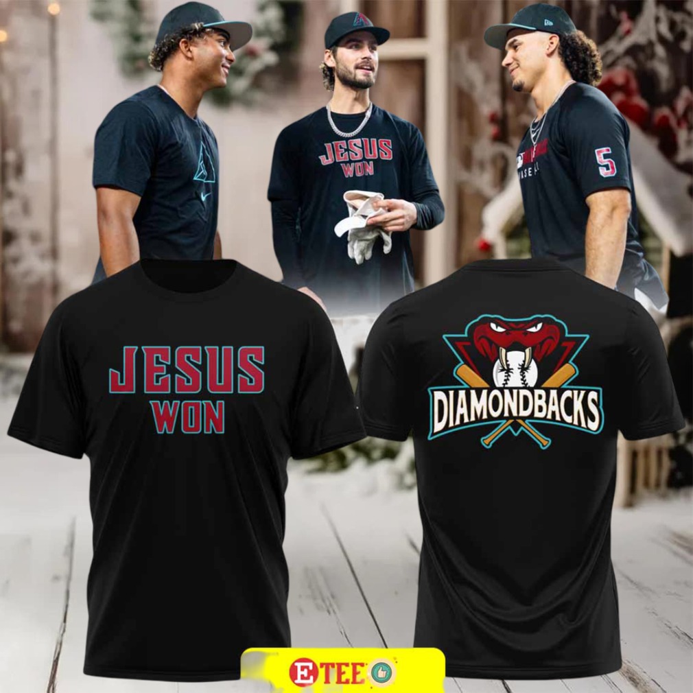 2025 Jesus Won x Arizona Diamondbacks Spirit 2 sided t shirt 2025 Jesus Won x Arizona Diamondbacks Spirit 2 sided t shirt