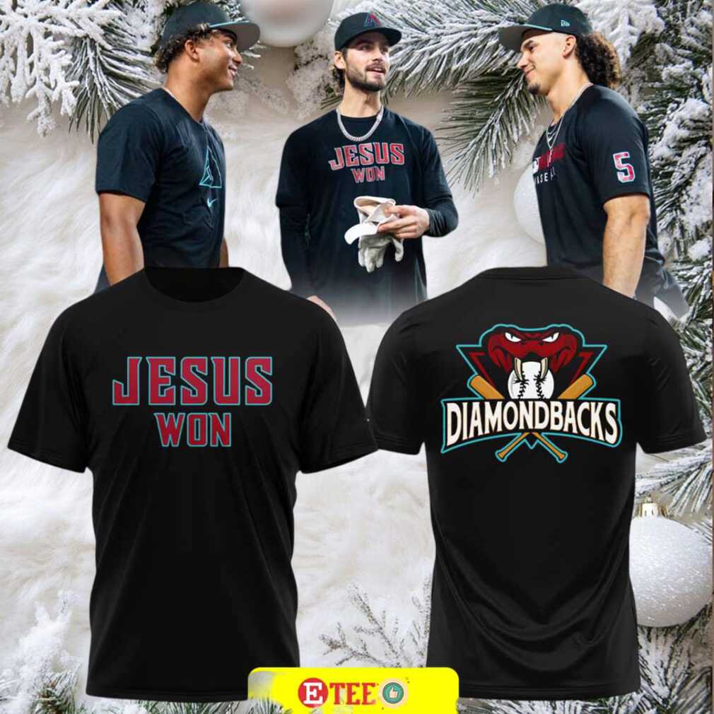 2025 Jesus Won x Arizona Diamondbacks Spirit 2 sided t shirt 2025 Jesus Won x Arizona Diamondbacks Spirit 2 sided t shirt