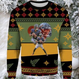 2025 Justin Fields Ugly Christmas Sweater