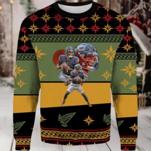 2025 Justin Fields Ugly Christmas Sweater