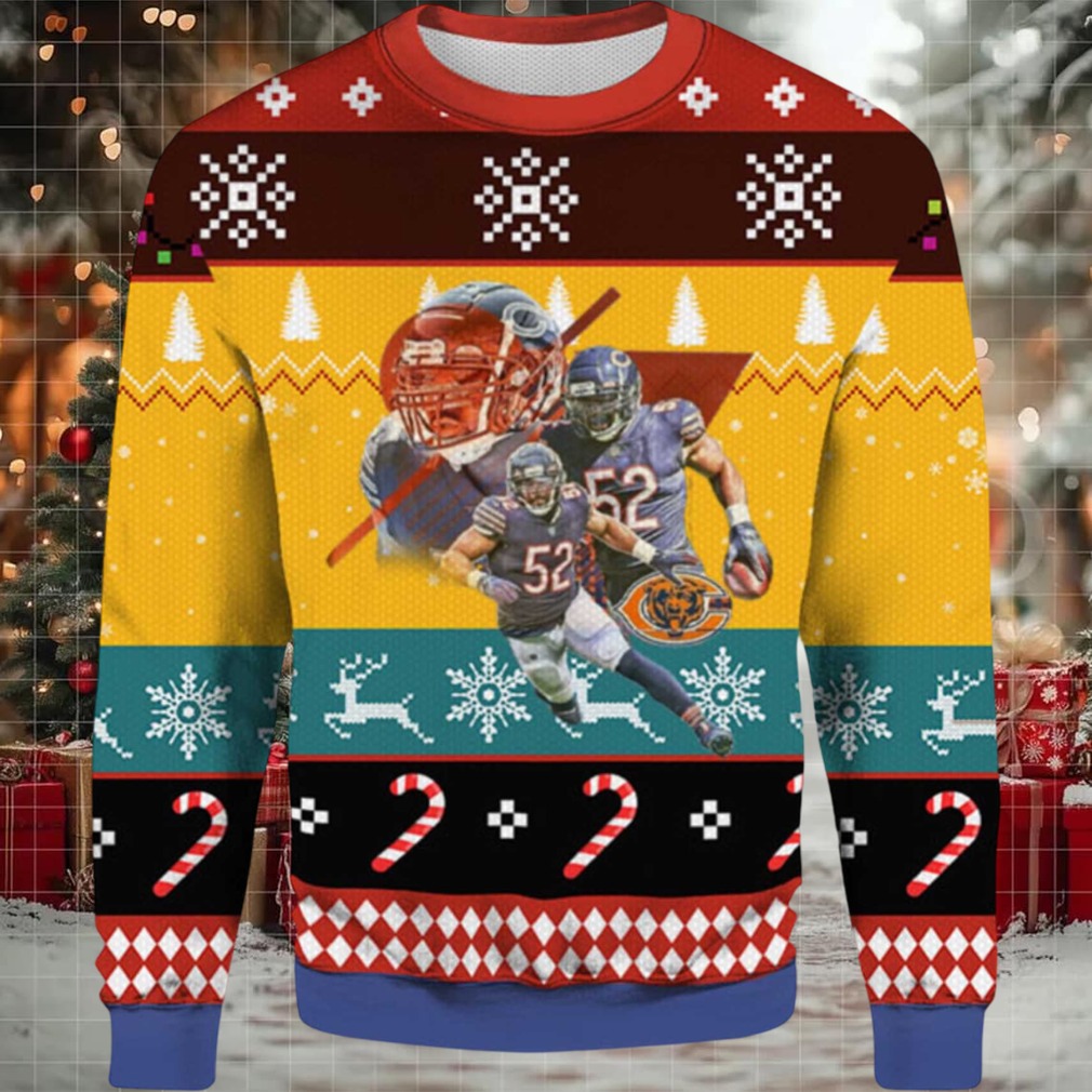2025 Khalil Mack Chicago Bears Ugly Christmas Sweater 2025 Khalil Mack Chicago Bears Ugly Christmas Sweater
