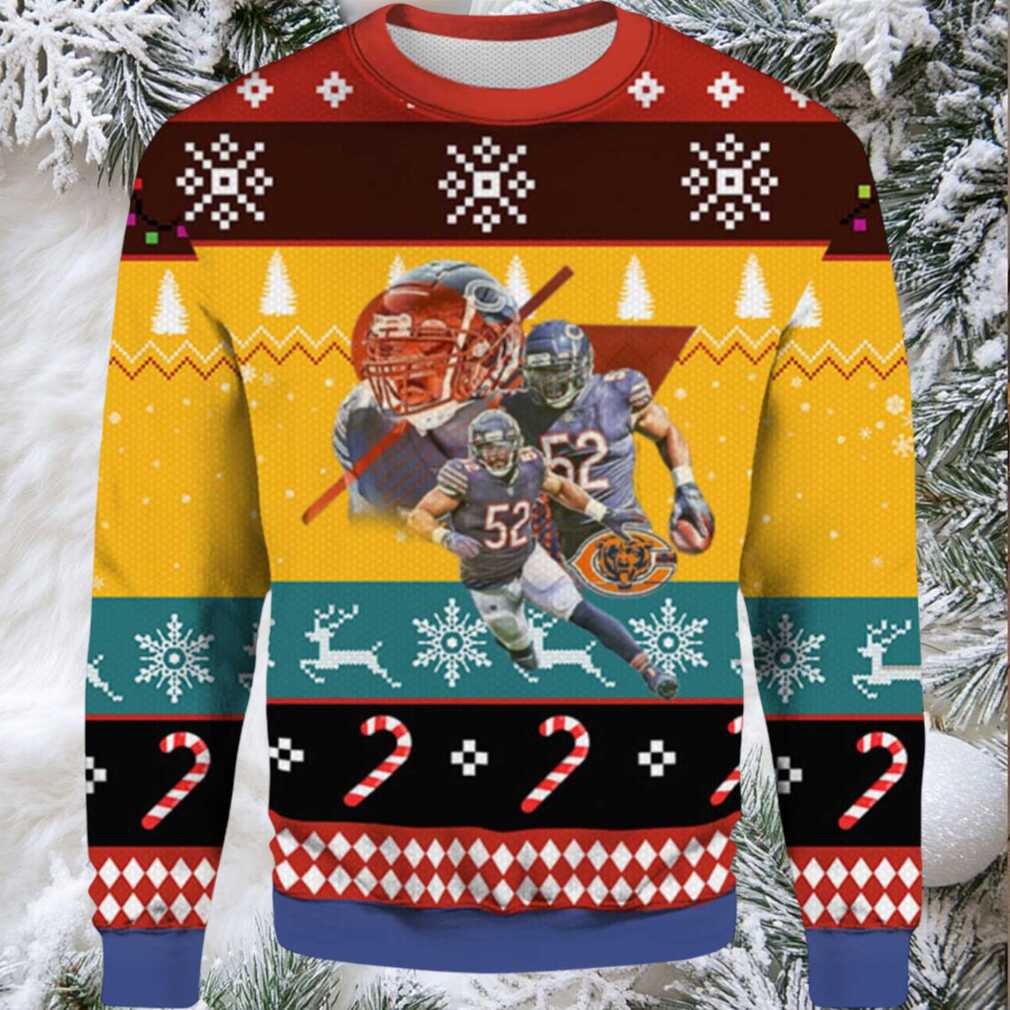 2025 Khalil Mack Chicago Bears Ugly Christmas Sweater 2025 Khalil Mack Chicago Bears Ugly Christmas Sweater