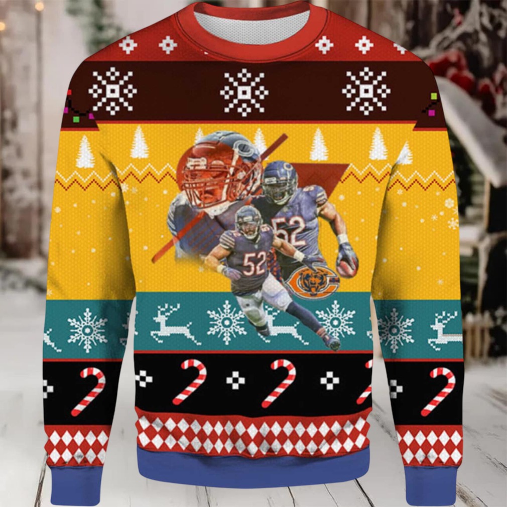 2025 Khalil Mack Chicago Bears Ugly Christmas Sweater 2025 Khalil Mack Chicago Bears Ugly Christmas Sweater