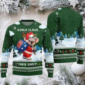 2025 Koala Claus Came Early Ugly Christmas Sweater