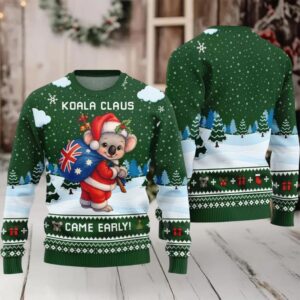 2025 Koala Claus Came Early Ugly Christmas Sweater