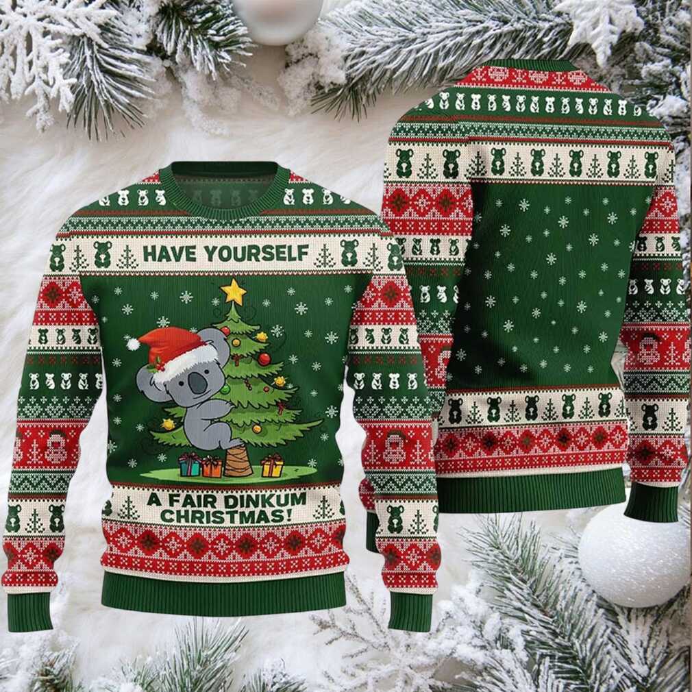 2025 Koala Have Yourself A Fair Dinkum Christmas Ugly Sweater