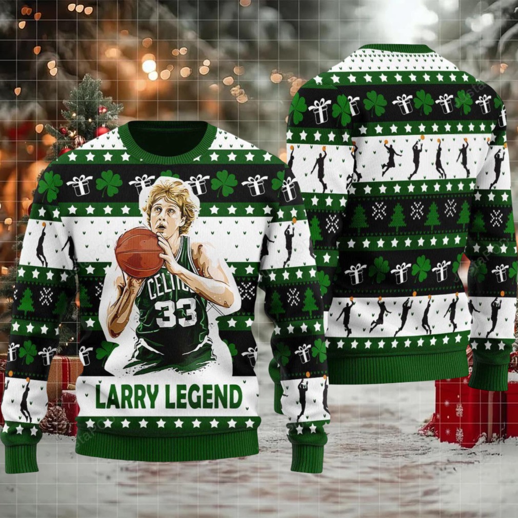 2025 Larry Bird Basketball Christmas Ugly Sweater