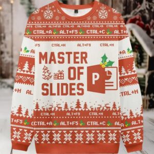 2025 Master Of Slides Powerpoint Ugly Christmas Sweater