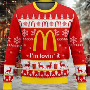 2025 McDonald’s I’m Lovin’ It Ugly Christmas Sweater