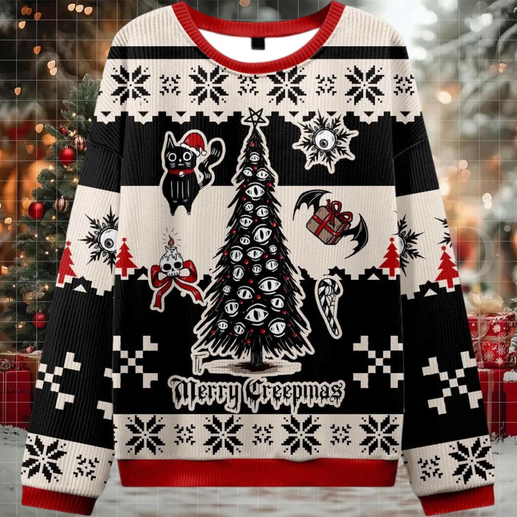 2025 Merry Creepmas Ugly Christmas Sweater