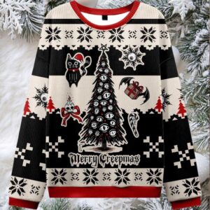 2025 Merry Creepmas Ugly Christmas Sweater